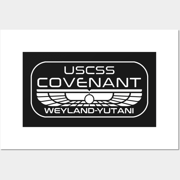 UCSS Covenant crew white Wall Art by udezigns